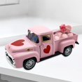 thumbnail image 4 of nvzhuang Pickup Truck Model Openable Doors Love Heart Design Vintage Car Figurine for Mother's Day Valentine's Day Decor Present, 4 of 9