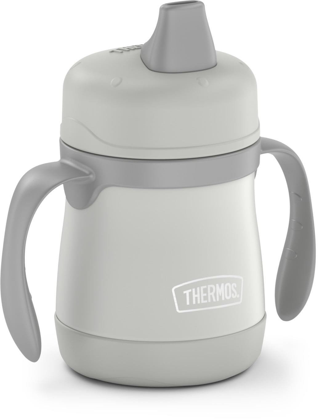 Thermos Baby 7 oz. Vacuum Insulated Stainless Steel Sippy Cup with Handles, Gray
