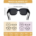 thumbnail image 5 of Gafas de sol Fit Over Glasses Meeloog polarizadas para mujer, 5 of 5
