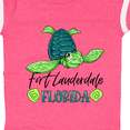 thumbnail image 4 of Inktastic Fort Lauderdale, Florida Happy Sea Turtle Boys or Girls Baby Bodysuit, 4 of 5