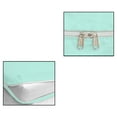thumbnail image 6 of 4 Piece Zipper Sheet Set Includes (1 Zipper Fitted Sheet, 1 Flat Sheet And 2 Zipper PillowCase) with 8 Inch Deep Pocket 800 TC 100% Egyptian Cotton Solid Aqua Blue Color Twin Size, 6 of 7