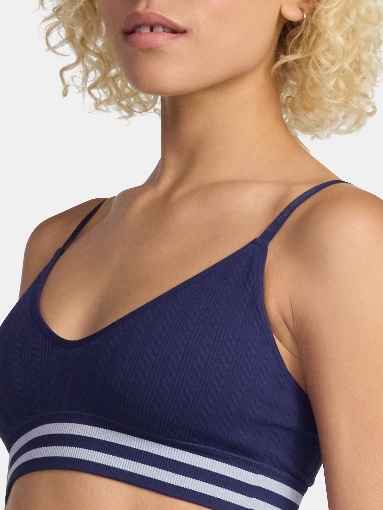 No Boundaries Seamless Triangle Bralette & Boyshort Set, 2-Piece, Women's XS-XXXL