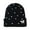 01_Black, variant on HNMKIU Unique Pearl Chain Rhinestone Knitted Ear Warmer Hat Versatile Warm for Cold Weather Winter Hats for Women 05_Black,One Size