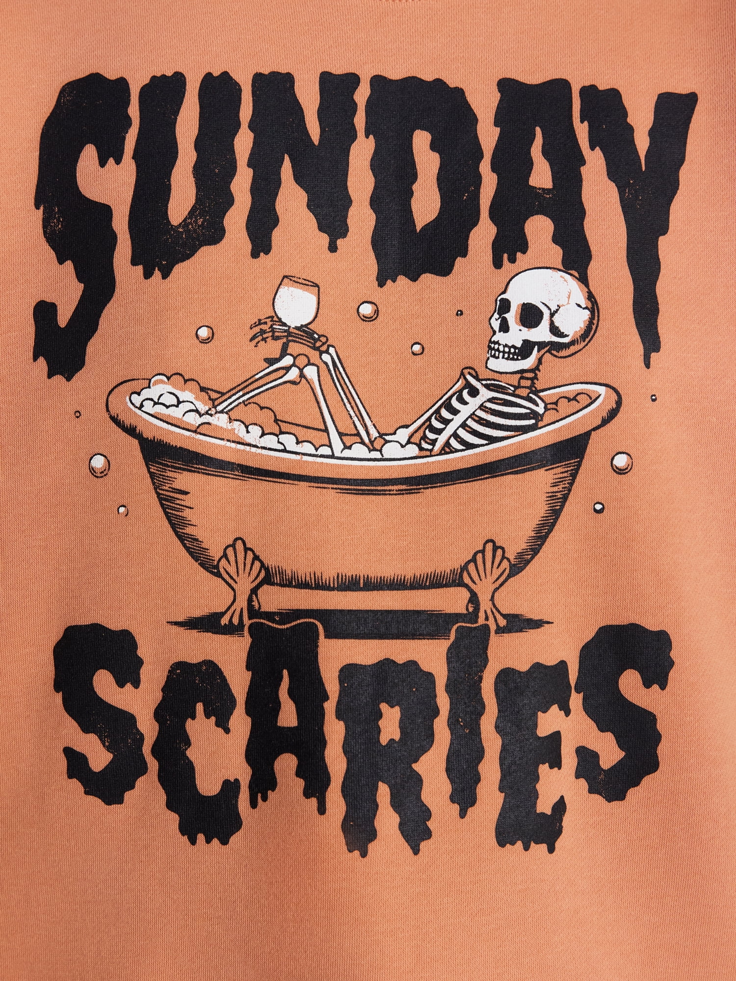 Women's Halloween Sunday Scaries Graphic Fleece from Way to Celebrate, Sizes S-4X