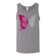 thumbnail image 2 of Wild Bobby Being Strong Is The Only Option We Have Butterfly Breast Cancer Awareness Men Tank Top, Heather Grey, Medium, 2 of 6