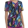 thumbnail image 5 of Scrubstar Women's Disney Lion King "Pattern Pride" V-Neck Print Scrub Top WM32T745LE, 5 of 5