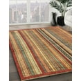 thumbnail image 2 of Ahgly Company Indoor Square Abstract Metallic Gold Abstract Area Rugs, 7' Square, 2 of 6