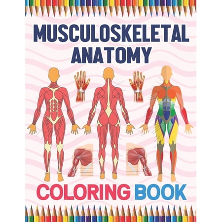 Musculoskeletal Anatomy Coloring Book: Human Body And Human Anatomy Learning Workbook.Muscular (Paperback) by Saikeylane Publication