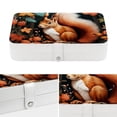 thumbnail image 4 of Squirrel PU Leather Jewelry Display Organizer Box Display Case Portable Earring Holder with Removable Compartment, 4 of 6