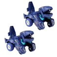 thumbnail image 2 of 2pc Transforming Dinosaur Toys Dinosaur Transformer Car Toy Pull Back Dino, 2 of 5