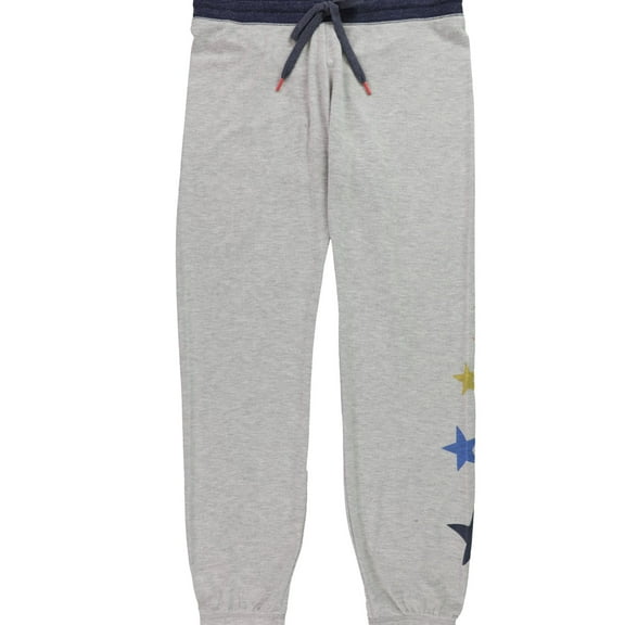 P.J. Salvage Womens Stars Pajama Jogger Pants, Grey, Small
