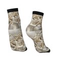 thumbnail image 4 of Bingfone Starfish And Sea Shells Design Patterned Men'S Women'S Casual Cotton Socks, 4 of 9