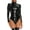 Black, variant on Women’s Faux Leather Leotard Shiny Zipper Bodycon Lingerie Costume Jumpsuit