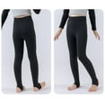 thumbnail image 6 of KAUOD Girls Fleece Thermal Tights Leggings Gym Workout Stretchy Yoga Pants Teen Kids Plain Winter Warm Ballet Dance Leggings, 6 of 9