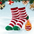 thumbnail image 2 of Socks for Women Men Christmas Soft Fluffy Cozy Slipper Warm Wool 2 Pairs Crew Cute Summer Winter Fall Socks, 2 of 5