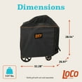 thumbnail image 2 of LoCo Cookers 22.5 In BBQ Kettle Grill Cover, Heavy Duty Outdoor Fabric, 2 of 8