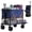 Blue, variant on JIOABL 400L Double-Decker Folding Wagon Cart with 440lbs Capacity, 54" Extender, All-Terrain Wheels & Brakes, Black