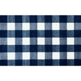 thumbnail image 4 of 2' x 4' Navy and White Buffalo Plaid Washable Floor Mat, 4 of 6