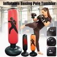 thumbnail image 2 of Bolsa de perforación para hacer ejercicio, para boxeo, bolsa inflable con objetivos de perforación, perfecta para niños y adultos de 160cm Feliz Sencillez, 2 of 4