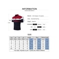 thumbnail image 2 of LilyLLL Mens Striped Print Short Sleeve T-shirt Performance Golf Bowling Shirt Tops, 2 of 4