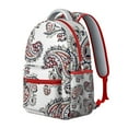 thumbnail image 2 of Paisley Gift Bookbag - Trendy Waterproof Backpack for School & Work, Durable Laptop Bag for College Students, Stylish Paisley Print for Women & Men, 2 of 6
