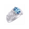 thumbnail image 3 of *RYLOS Solitaire Gemstone Blue Topaz  Ring - December Birthstone*, 3 of 4