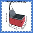 thumbnail image 3 of Portable Puppy Dog Car Seat, Dog Booster Seat for Small Dogs (Up to 20 lbs) - Portable Puppy Car Seat with Thick Cushion and Storage Pockets, 3 of 7