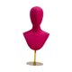 thumbnail image 3 of Cabeza de maniquí práctica y moderna con altura ajustable para exhibición de sombreros de mesa. Rojo rosa, 3 of 9