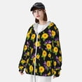 thumbnail image 5 of Fotbe Daisies Flowers Men's Women's UPF 50+ Sun Protection Jacket Hooded Cooling Shirt with Pockets Hiking Outdoor Performance-Small, 5 of 9