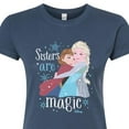 thumbnail image 3 of Frozen - Winter - Sisters Are Magic - Juniors Fitted Graphic T-Shirt, 3 of 5