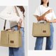 thumbnail image 2 of LHSHID Canvas Tote Bag with Multi Pockets Everything Tote for Women Church Bag Mommy Diapper Bag with Compartments, 2 of 6