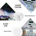 thumbnail image 3 of Green Forest Fluorescent Light Covers for Ceiling Lights 4x2 feet,1 Pack Magnetic Light Filters for Classroom,Modern Pine Trees Mysterious Art Fluorescent Light Shade Panel for Office School Drop, 3 of 9