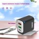thumbnail image 5 of Adaptador de corriente de carga rápida USB enchufe de EE. UU. | 1 cargador de pared multipuerto USB-C + 2 USB-A | 5V 3A 9V 2.78A 12V 2.08A | Entrada de 100-240 V | Certificación CE RoHS | Compacto, 5 of 7