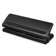 thumbnail image 6 of NICEXMAS Compact Metal Six Hole Punch Paper Puncher Manual Spiral Hole Punch Black, 6 of 7