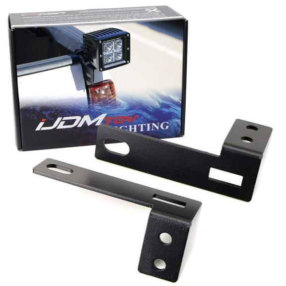 Pair Driver/Passenger Sides Tailgate CB Antenna/LED Pod Light Mounting Brackets, For 2005-2015 Toyota Tacoma