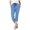 Light Blue, variant on HBFAGFB Cropped Pants for Women with Pockets Casual Mid Long Length Trousers Going Out Yellow Size XL