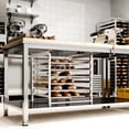 thumbnail image 5 of AmGood Under Table-Mounted Aluminum 6 Tier Sheet Pan / Bun Pan Rack. NSF, 5 of 6