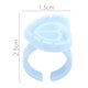 thumbnail image 4 of Copa De Pegamento 100 Uds. Soporte de anillo de pegamento para extensiones de pestañas en forma de corazón (azul) Likrtyny Cuidado Belleza, 4 of 4