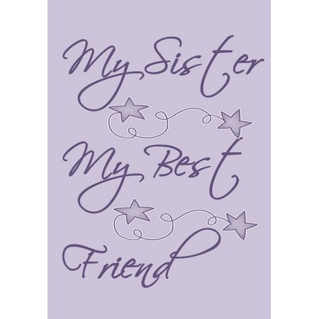 My Sister My Best Friend Purple Cover With Cute Drawings And