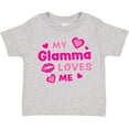 thumbnail image 3 of Inktastic Valentine's Day My Glamma Loves Me Hearts and Lips Boys or Girls Toddler T-Shirt, 3 of 5