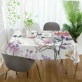 thumbnail image 3 of Yayeee Tablecloths 54" x 54" Rectangle Wrinkle Resistant Party Table Cover, Purple Wildflowers, 3 of 8