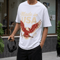 thumbnail image 7 of Men's 100% Cotton Short Sleeve Crewneck Graphic T-Shirt, Soft Breathable Moisture Wicking Casual Basic S-3XL, 7 of 7