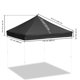 thumbnail image 3 of InstaHibit 10x10 Ft Replacement Canopy Top Kit 4 Mesh Sidewalls Yard Tradeshow, 3 of 11