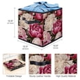 thumbnail image 3 of Peony Foldable Storage Baskets with Handle, 10.8"x10.5"x10.6" - Large Capacity Toy Box Storage Box, 3 of 6