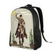 thumbnail image 2 of Fotbe Vintage Cowboy Riding Horse Mochila de Viaje para Laptop, Mochila Ejecutiva Delgada y Resistente 15.6", 2 of 8