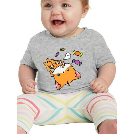 

Cute Pumpkitty W Candy. T-Shirt Infant -Image by Shutterstock 12 Months