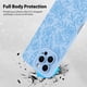 thumbnail image 2 of Funda de teléfono MZELQ para iPhone 16 Pro Max Silicone Floral Blue, 2 of 6
