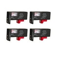 thumbnail image 1 of MasteelfCA 4Pcs Professional Portable Battery Tester Easy-to-Read Volt Checker Voltage Meter Battery Capacity Tester for 9V 1.5V and AA AAA and Button Cell Battery (Black), 1 of 8