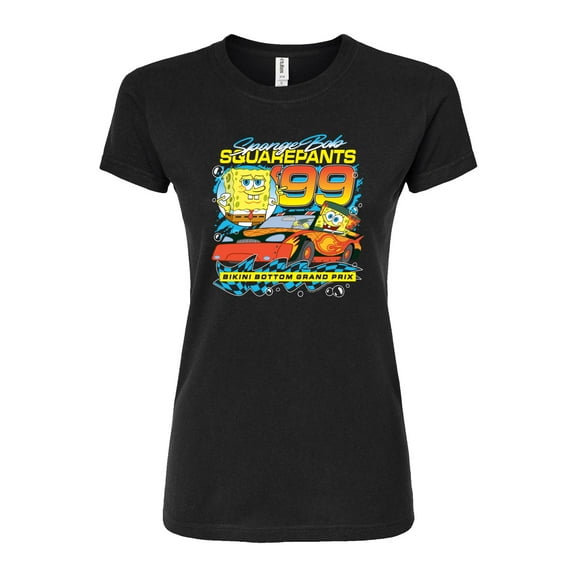 SpongeBob SquarePants - Racing - Juniors Fitted Graphic T-Shirt