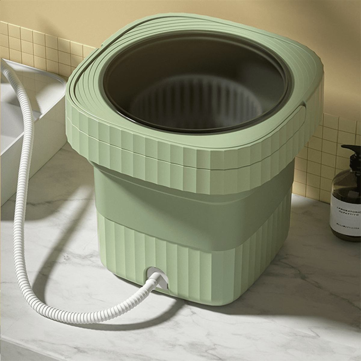 1 * Folding washing machine-Blue